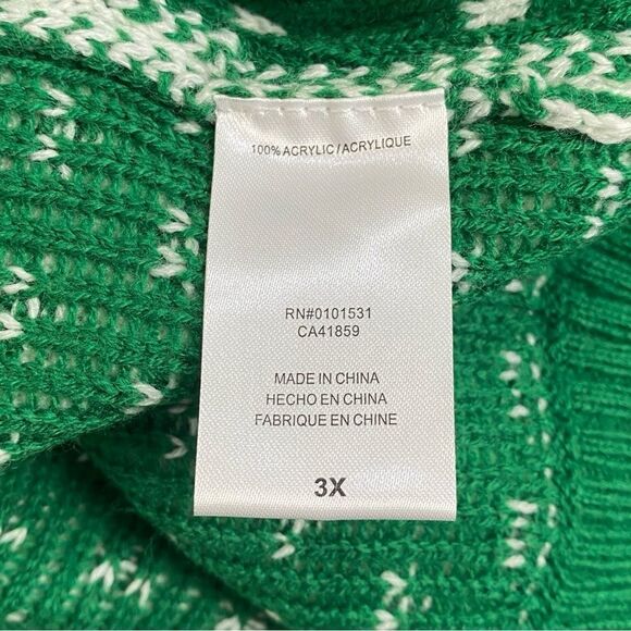 Smokey the Bear Only You Pom Pom Ugly Christmas Sweater Sz 3X - Picture 10 of 12